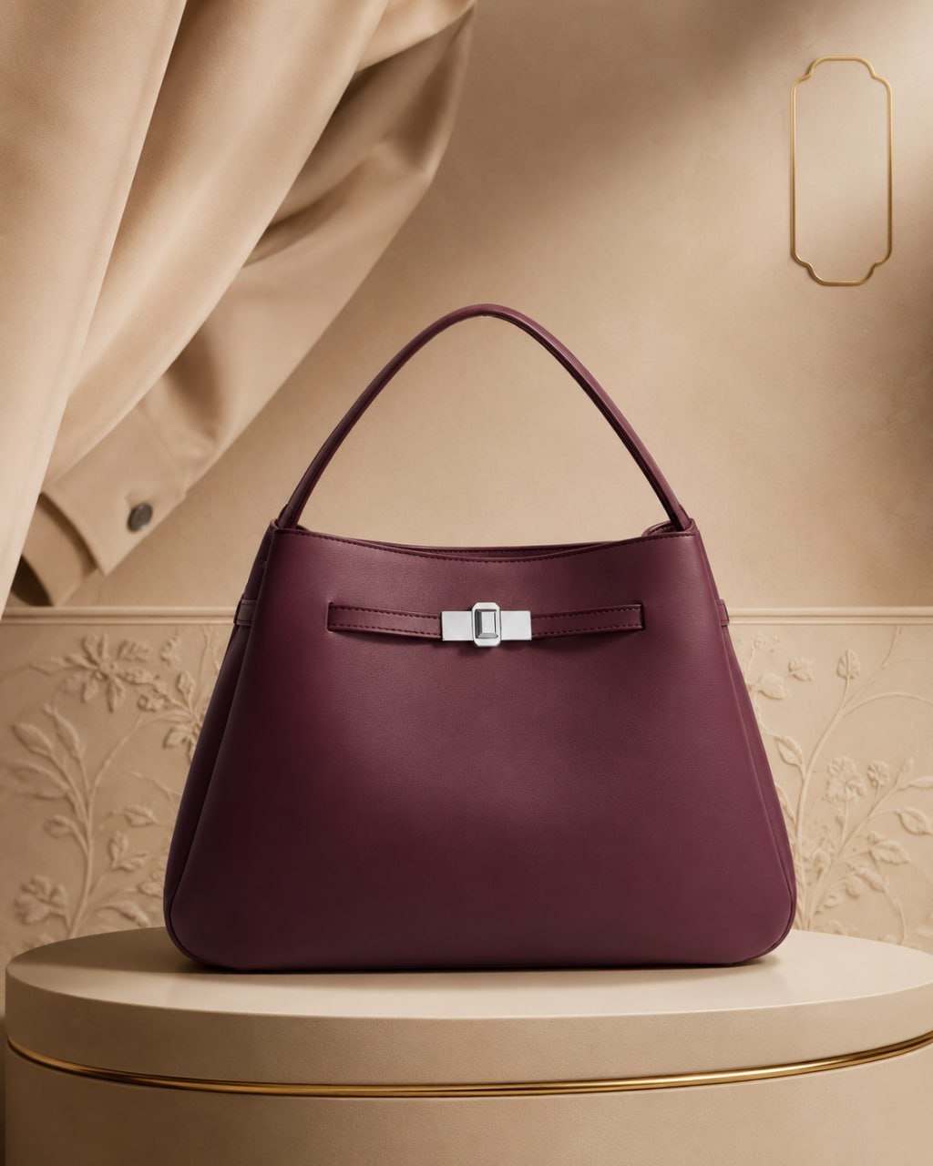 Burgundy Atelier Bag